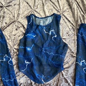 Lightning crop Top